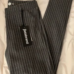 Brand new pinstripe betabrand work leggings